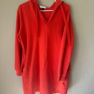 Universal Thread Vibrant Red Sweatshirt Dress